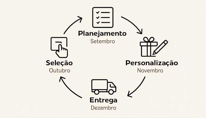 planejamento para brindes para clientes no final de ano