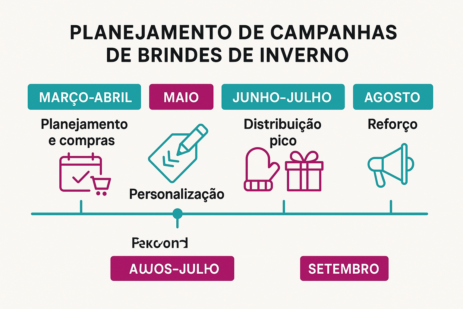 planejamento de campanha de brindes no inverno