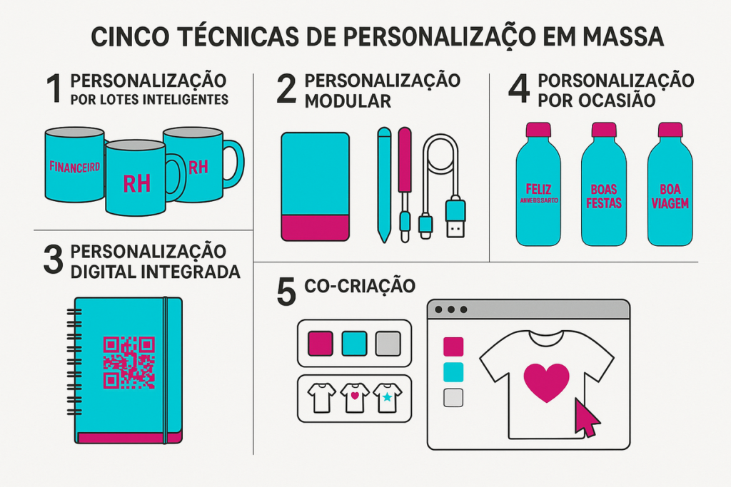 técnicas de personalização de brindes