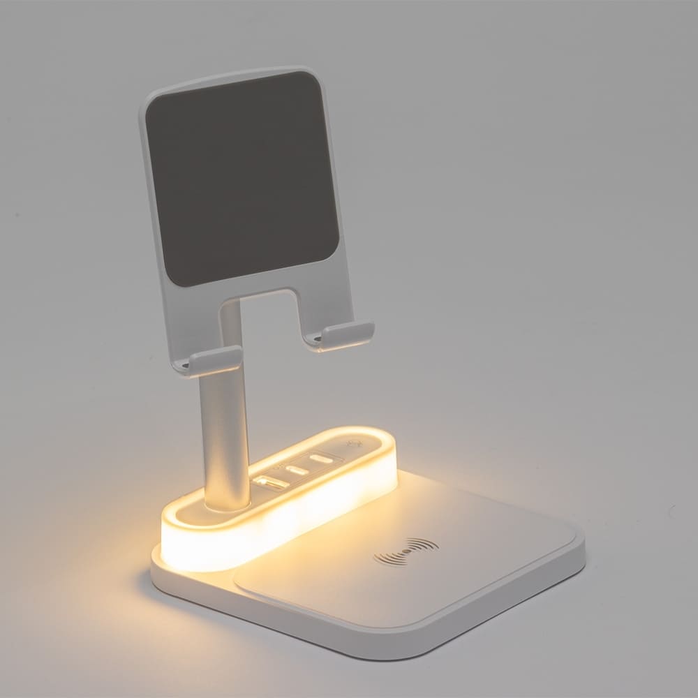 Carregador com Suporte Celular e Luminária Lumina