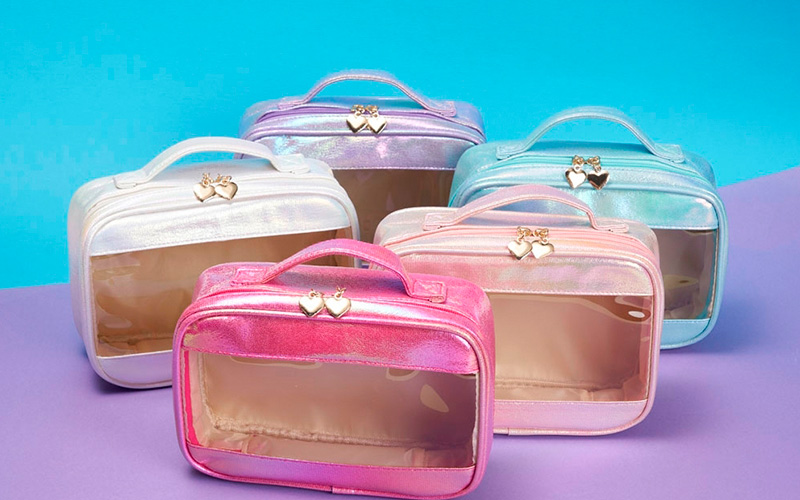 Necessaire Sintética Holográfica Impermeável